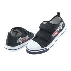 Sneakers con velcro Motocross Atletico 1809 blu navy 4