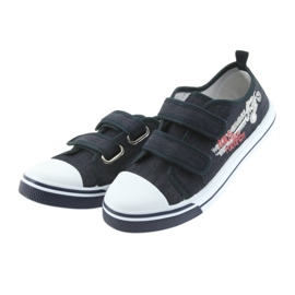 Sneakers con velcro Motocross Atletico 1809 blu navy 3