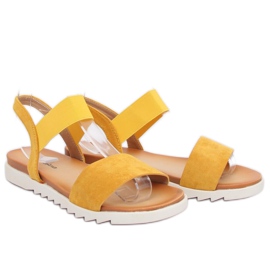 Sandali da donna gialli 9001 Yellow giallo 2