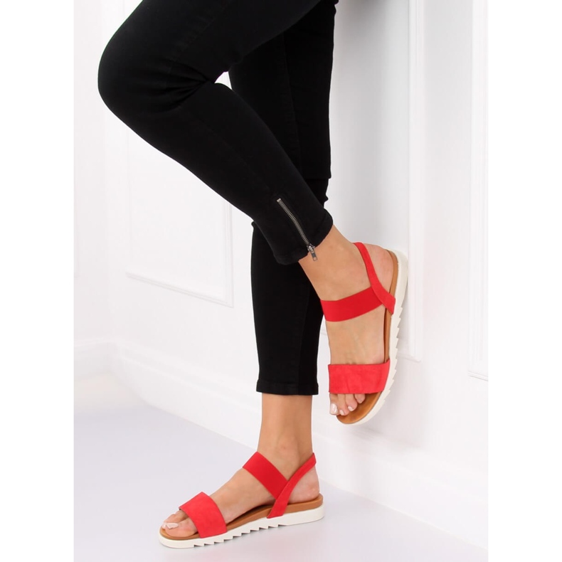 Sandali rossi da donna 9001 Red rosso 1