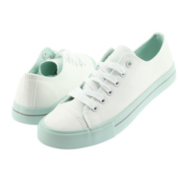 Sneaker stringate dell'Atletico bianca verde 4