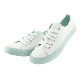 Sneaker stringate dell'Atletico bianca verde 3