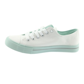 Sneaker stringate dell'Atletico bianca verde 2