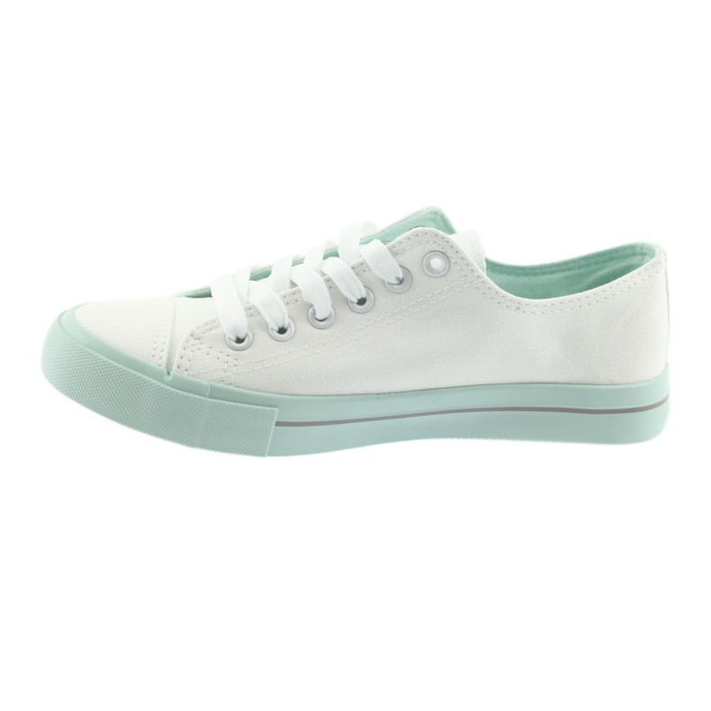 Sneaker stringate dell'Atletico bianca verde 2