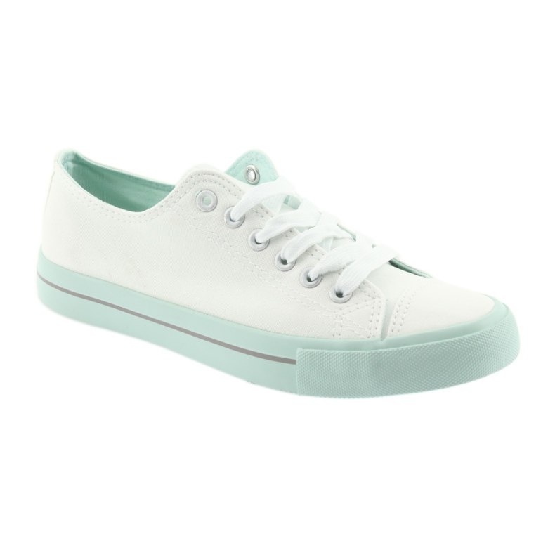 Sneaker stringate dell'Atletico bianca verde 1