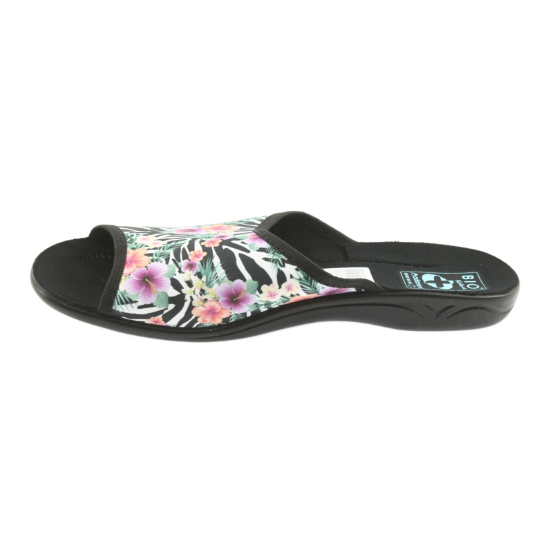 Pantofole donna zebra Adanex 23876 bianca nero multicolore 2