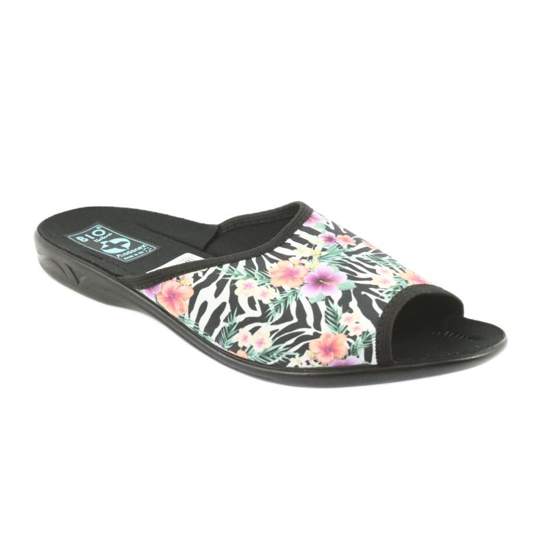 Pantofole donna zebra Adanex 23876 bianca nero multicolore 1