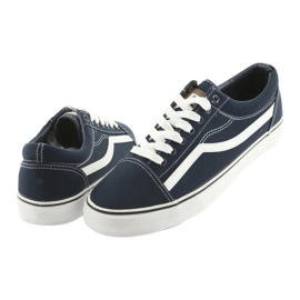 AlaVans Sneakers allacciate blu navy DK bianca 4