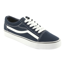 AlaVans Sneakers allacciate blu navy DK bianco 1