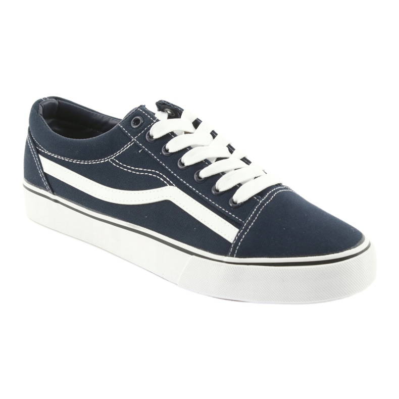 AlaVans Sneakers allacciate blu navy DK bianco 1