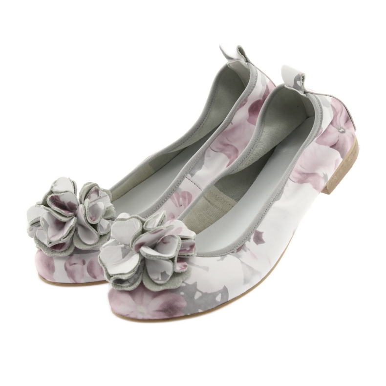 Ballerina femminile Gianmarko con fiori 92/82 bianchi bianco 4