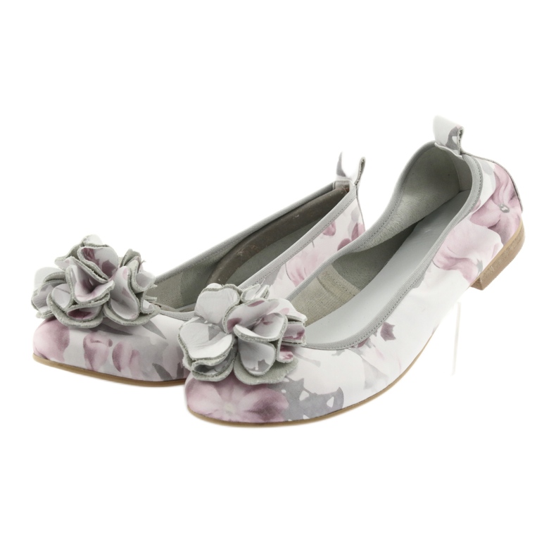 Ballerina femminile Gianmarko con fiori 92/82 bianchi bianco 2