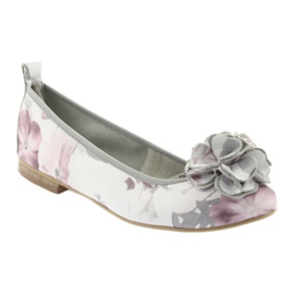 Ballerina femminile Gianmarko con fiori 92/82 bianchi bianco 1