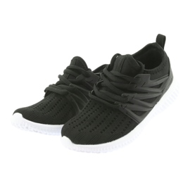 Soletta in pelle Bartek 55114 Scarpe sportive nere nero 3