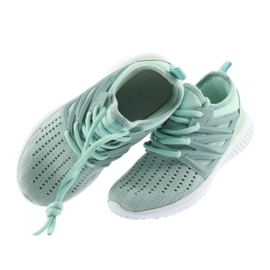 Sottopiede in pelle Bartek 58114 Scarpe sportive Mint bianco verde 5