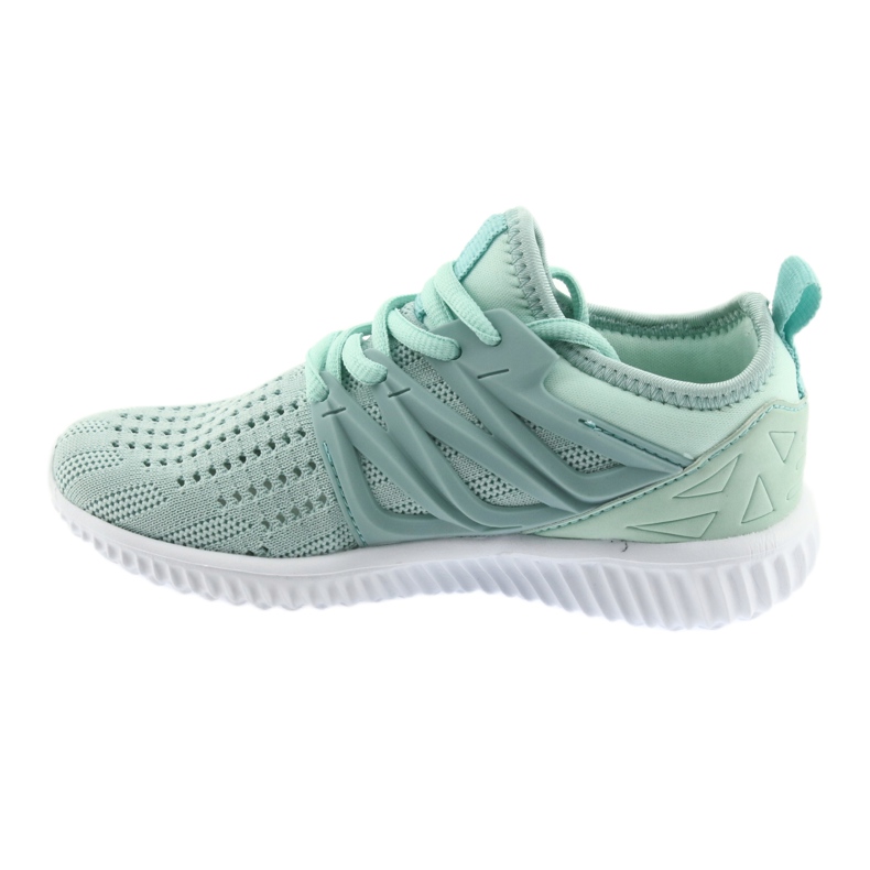 Sottopiede in pelle Bartek 58114 Scarpe sportive Mint bianco verde 2