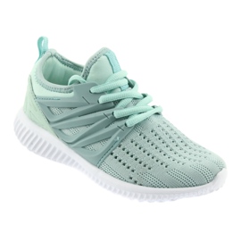 Sottopiede in pelle Bartek 58114 Scarpe sportive Mint bianco verde 1