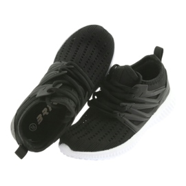 Soletta in pelle Bartek 58114 Scarpe sportive nere bianco nero 4