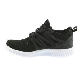Soletta in pelle Bartek 58114 Scarpe sportive nere bianca nero 2