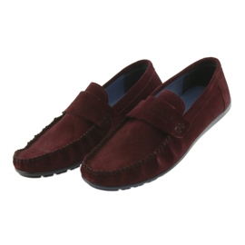 Nikopol Mocassini bordeaux in pelle maschile1688 rosso 3