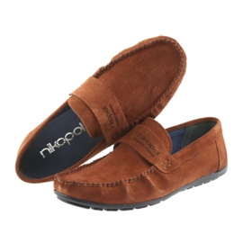 Mocassini cammello camoscio Nikopol 1688 beige 5