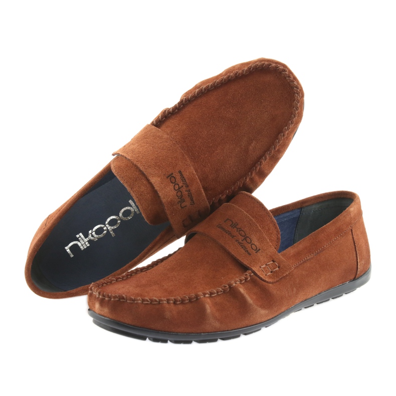 Mocassini cammello camoscio Nikopol 1688 beige 5