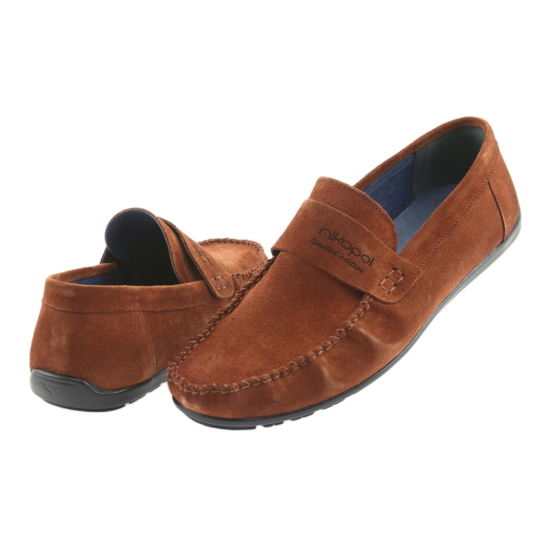 Mocassini cammello camoscio Nikopol 1688 beige 4
