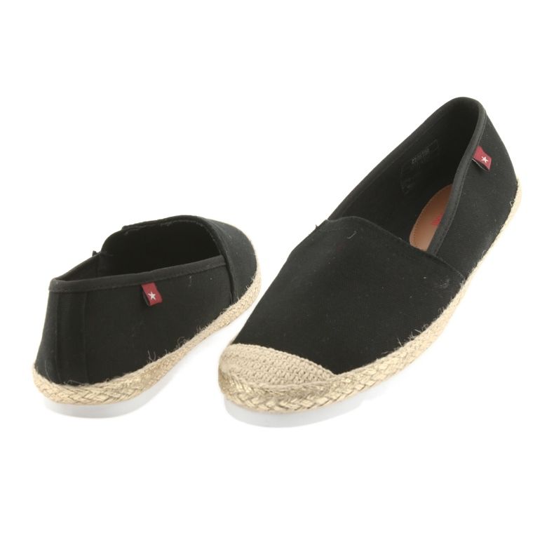 Big Star Espadrillas ballerine grandi stelle 274727 nero giallo 4