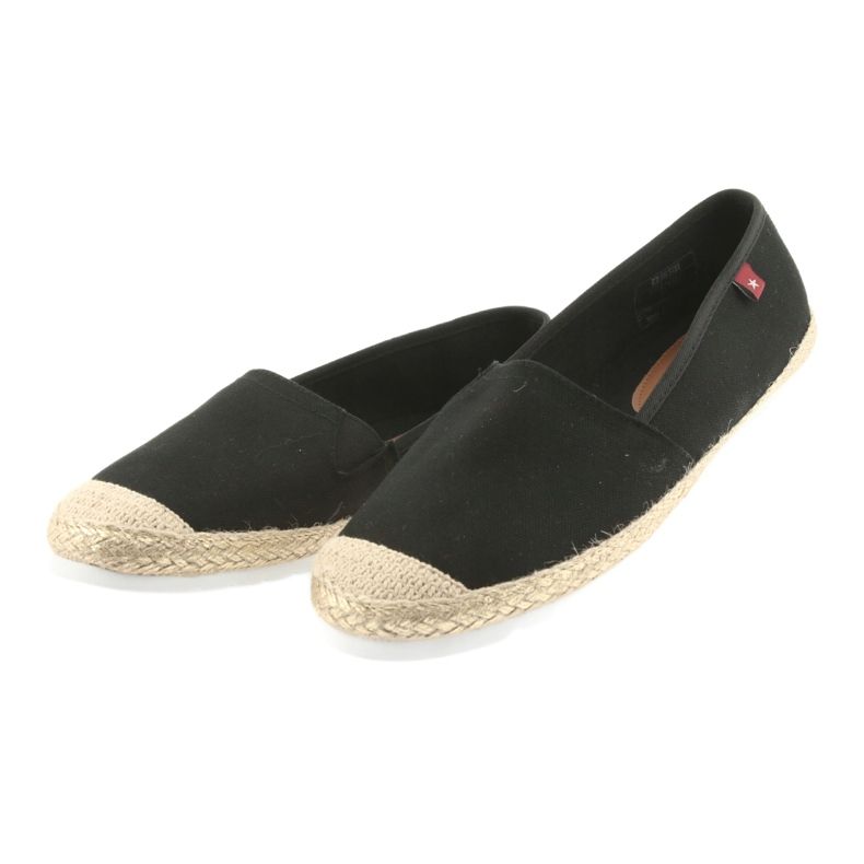 Big Star Espadrillas ballerine grandi stelle 274727 nero giallo 3