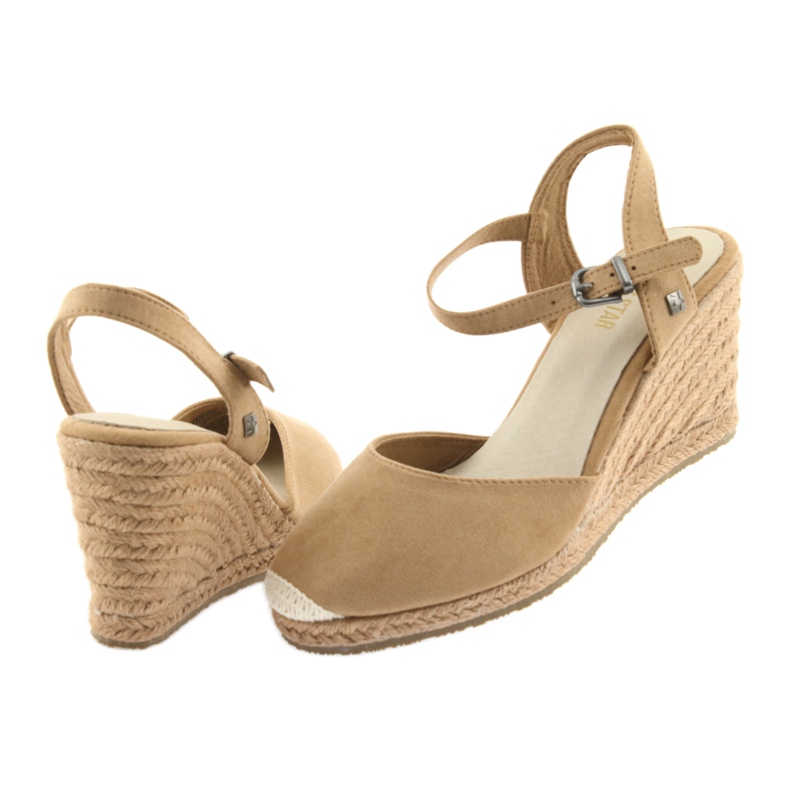 Sandali Big Star espadrillas 274A169 C.beż marrone 4