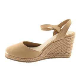 Sandali Big Star espadrillas 274A169 C.beż marrone 2