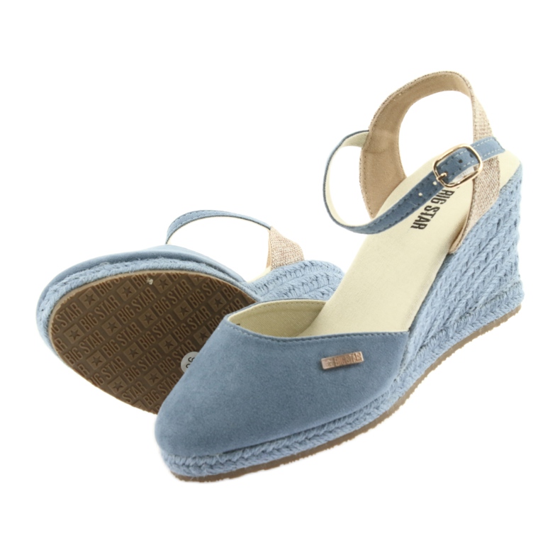 Sandali espadrillas Big Star 274193 Blu 5