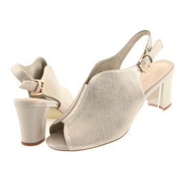 Sandali sul post di Sergio Leone 800 beige d'oro 4