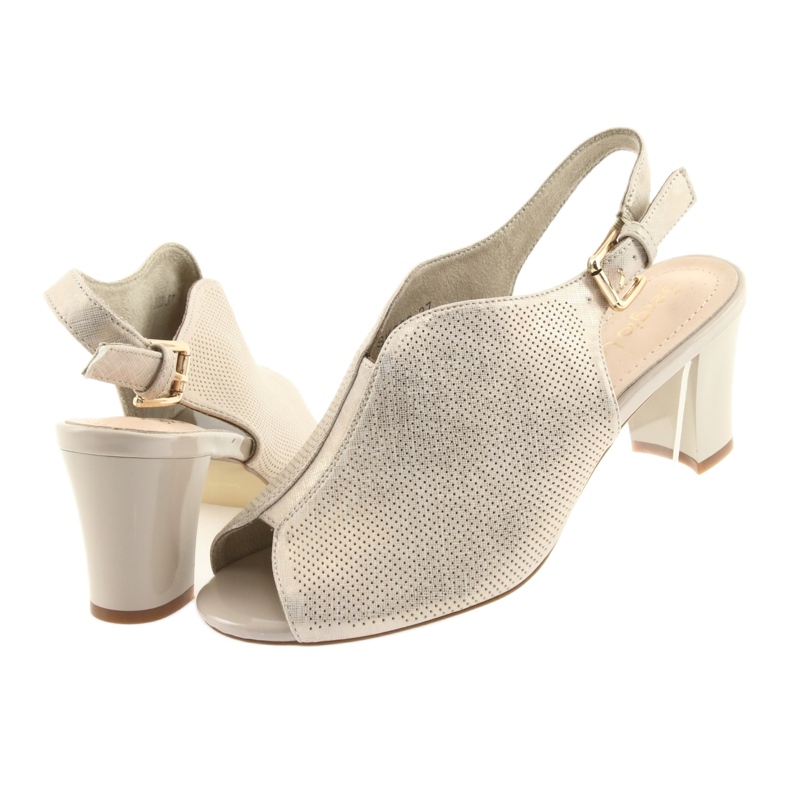 Sandali sul post di Sergio Leone 800 beige d'oro 4