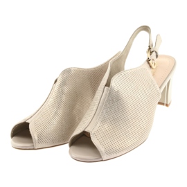 Sandali sul post di Sergio Leone 800 beige d'oro 3