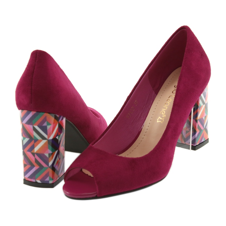 Décolleté in camoscio Sergio Leone 133 fucsia rosa 4