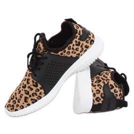 Leopard 7758-Y Sneakers con stampa leopardata marrone 1