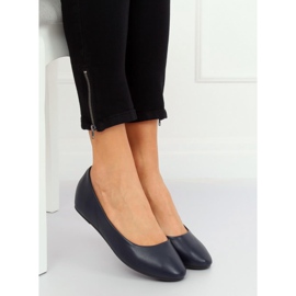 Ballerine su zeppe blu navy 7849-P DK. Blu 1