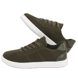 Sneakers da donna verdi 7062-Y DK.GREEN verde 1