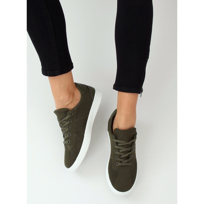 Sneakers da donna verdi 7062-Y DK.GREEN verde 2