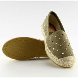 Espadrillas con borchie verdi 5481 Green II-GAT verde 1