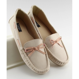 Mocassini classici da donna beige 3145 Beige II-GAT 1