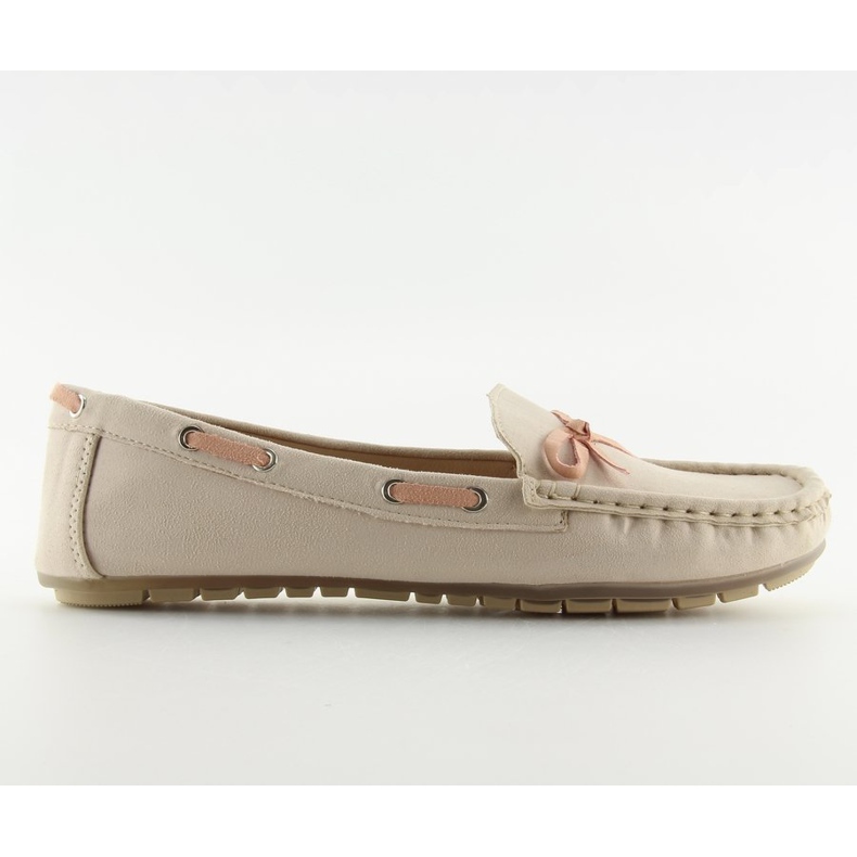 Mocassini classici da donna beige 3145 Beige II-GAT 2