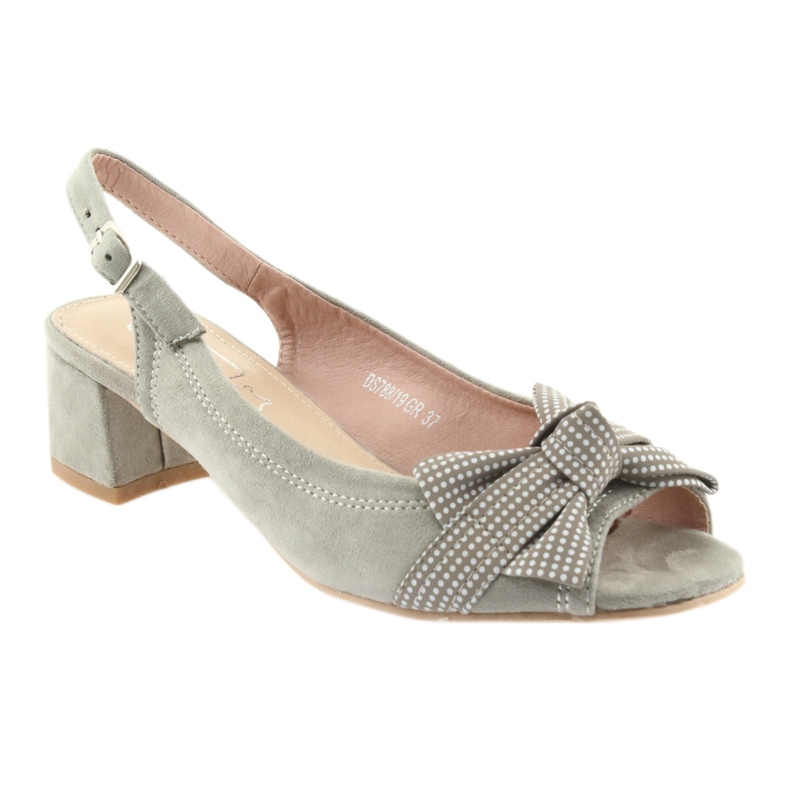 Sandali fiocco Filippo 788 grigio/pois 1