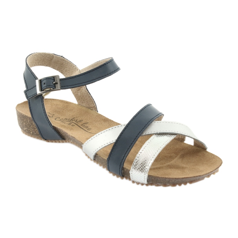 Sandali sportivi blu navy / argento Filippo 245 grigio 1