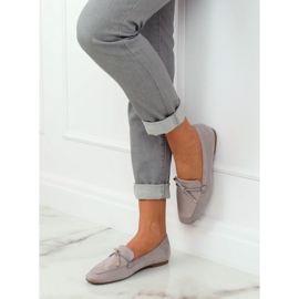 Grigio Mocassini grigi da donna 7115-P Grigio 2