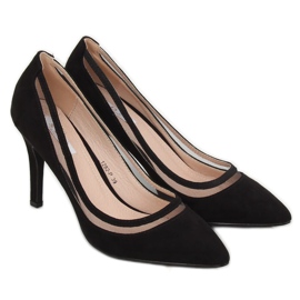 Décolleté con tacco nero 1282-P Black 1