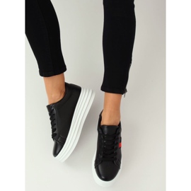 Nero B0-12 Sneakers nere su suola alta 1