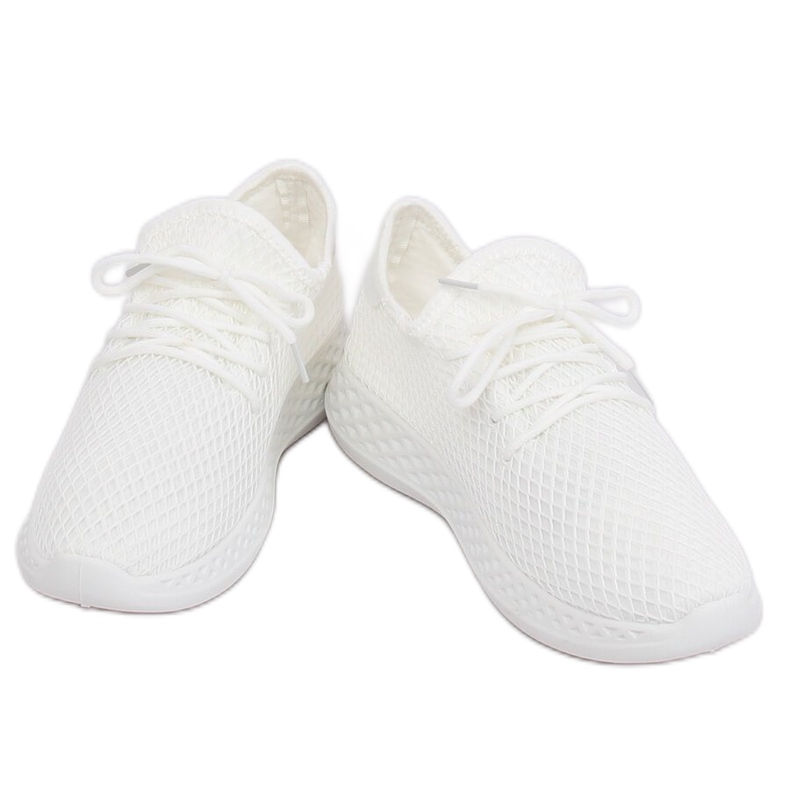 Bianco 7760-Y Scarpe sportive bianche 1