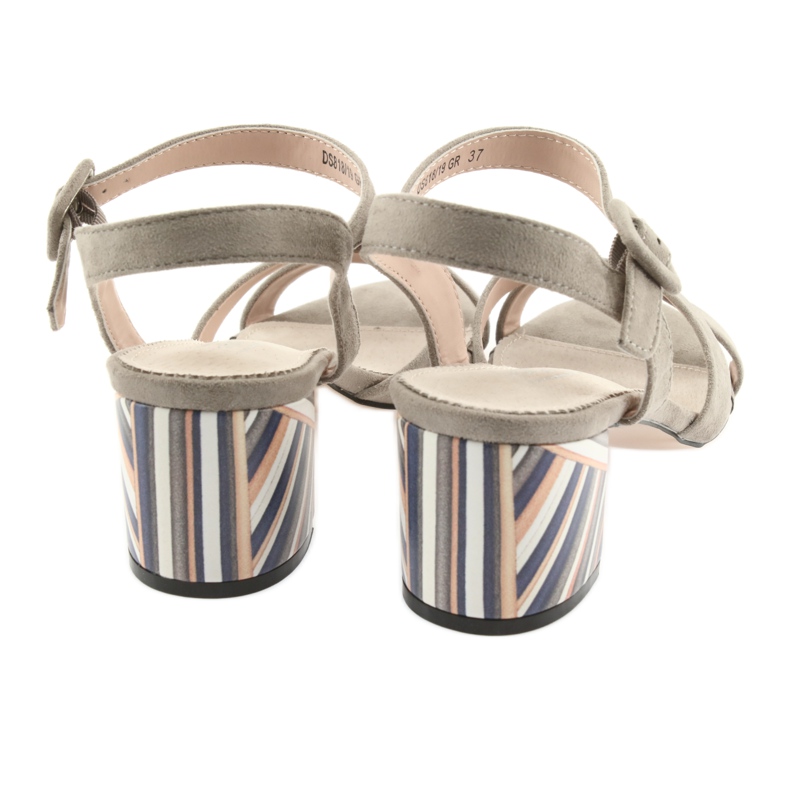 Sandalo decorativo tacco Filippo 818 beige 6